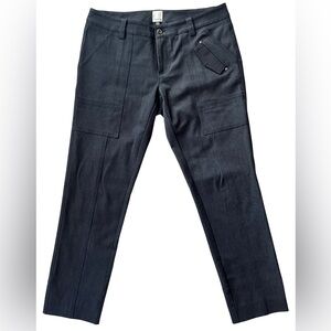 Ecru Dark Gray NWOT Cropped Dress Pants Sz 6